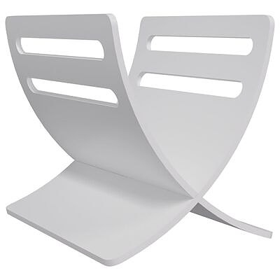 vidaXL Puinen lehtiteline valkoinen(sku:241219)