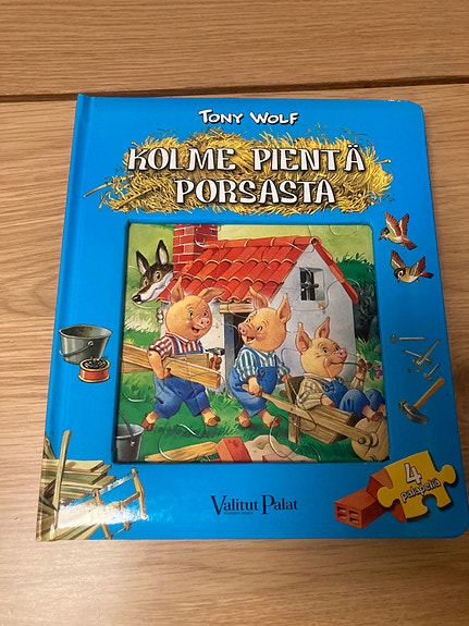 Kolme pientä porsasta - palapelikirja
