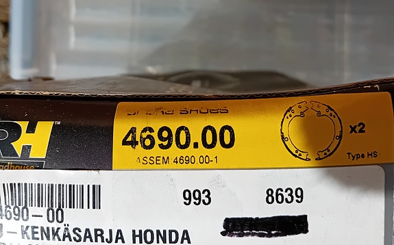 Honda CR-V jarrukenkäsarja