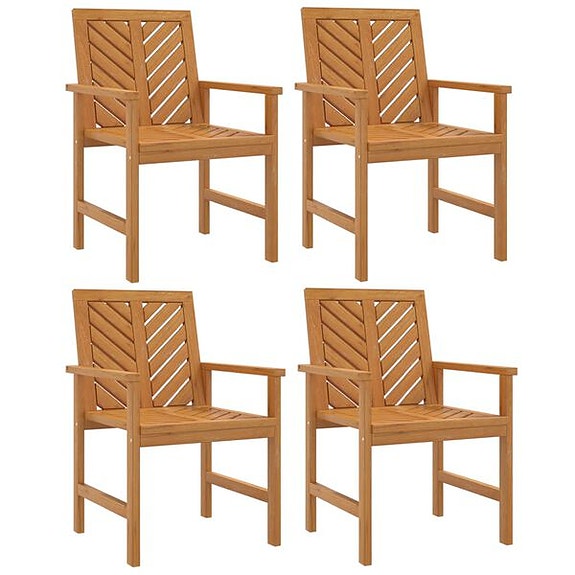 vidaXL Ulkoruokatuolit 4 kp täysi akasiapuu(sku3155975