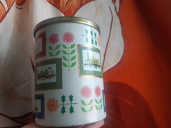 Retro kahvipurkki 6 MB Container Made in Great Britain 50-luku 60-luku