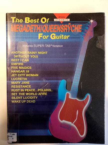 The Best Of Megadeth/Queensryche For Guitar