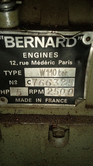 Bernard W110 5 Hp