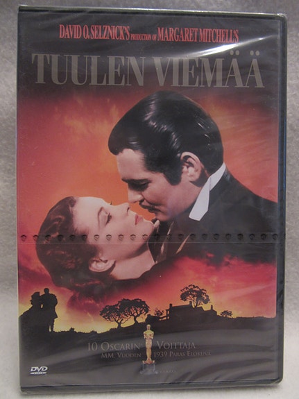 Tuulen viemää dvd uusi