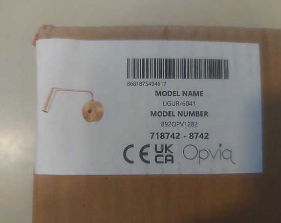 LED-seinävalaisin Linento Lighting Suvi, kulta (2 kpl)