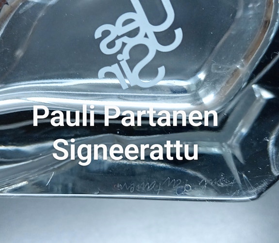 Iittala Pauli Partasen Kristalli taidelasi