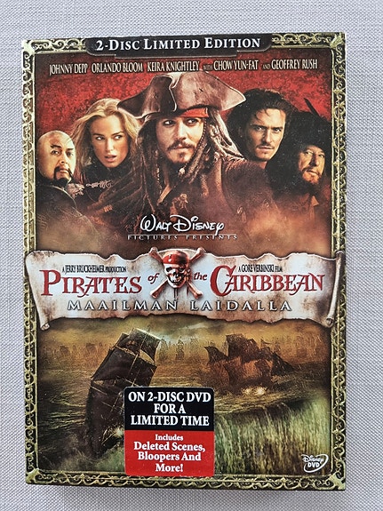 DVD Maailman laidalla - Pirates of the Caribbean 3