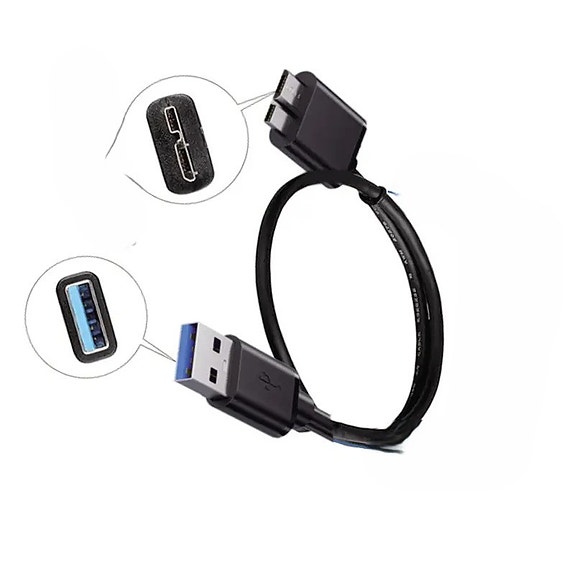 USB 3.0 Mobile Hard Drive Case Cable AM to MicroB