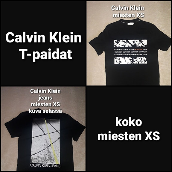 Mustat Calvin Klein T-paidat XS