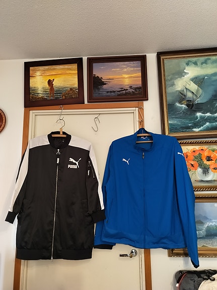 Puma tuulitakki xxl -xxxl, Puma pitkä kevyt takki m