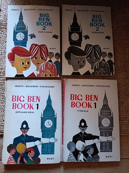 Big Ben book englannin oppikirjat vuodelta -69