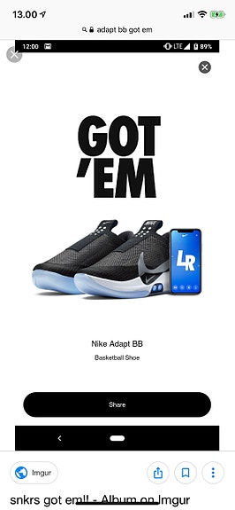 Nike Adapt BB (käyttämättömät) US 10,5