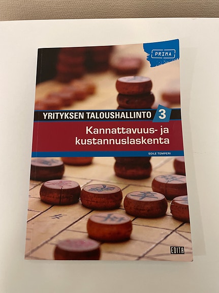 Yrityksen Taloushallinto 3, Kannattavuus- ja kustannuslaskenta