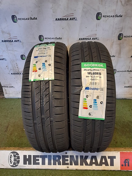 185/60 R15"  Uudet Kesärenkaat