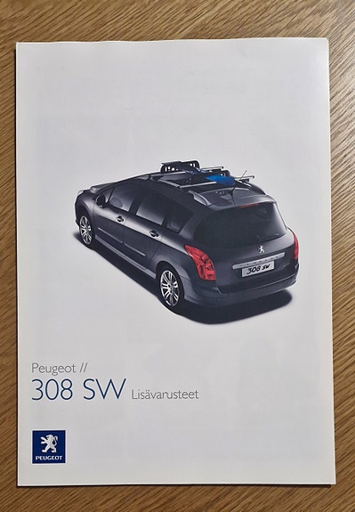 Peugeot 308 SW Lisävarusteet -esite 2008
