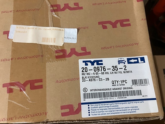 Mazda 6 GG Ajovaloumpio Vasen 05-08