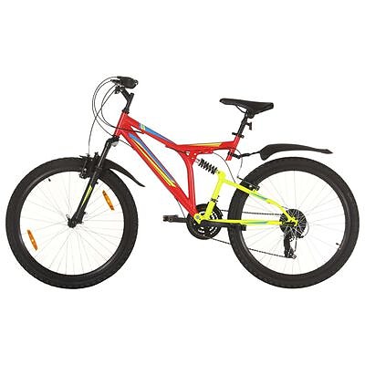 vidaXL Maastopyörä 21 vaihdetta 26" renkaat 49 cm runko punainen(sku3067228