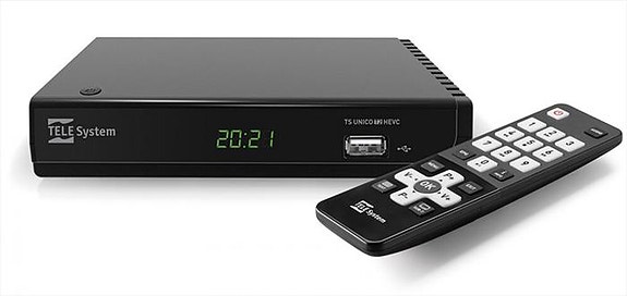 TeleSystem TSUnico DVBT2- teräväpiirto digiboksi antenniverkkoon