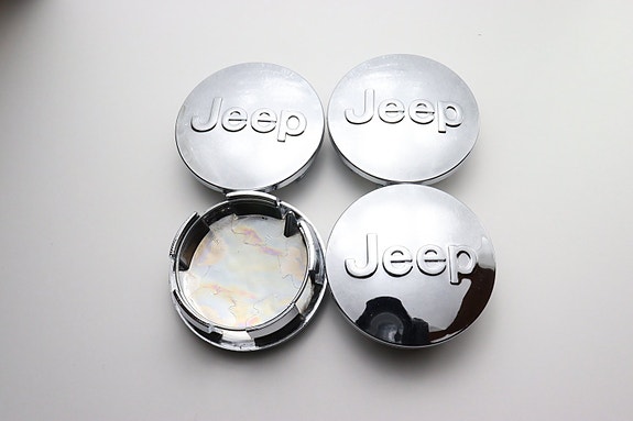 Jeep vannekeskiöt – Jeep, Kromi – 63mm (4kpl sarja)