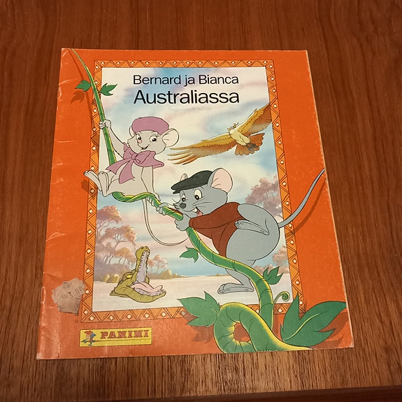 Panini tarra-albumi – Bernard ja Bianca Australiassa