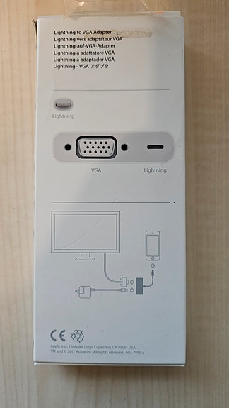 APPLE iPhone tai iPad VGA adapteri