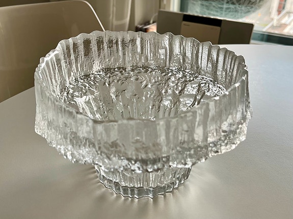 Iittala Stellaria malja, Tapio Wirkkala, signeerattu