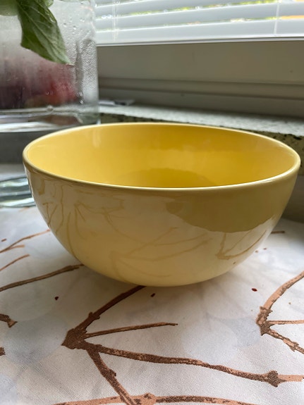 Kulho, Teema, keltainen, halk 18,5 cm