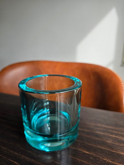 Vedenvihreä iso kivi tuikku 80mm