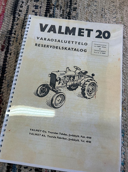 Valmet 20 varaosaluettelo