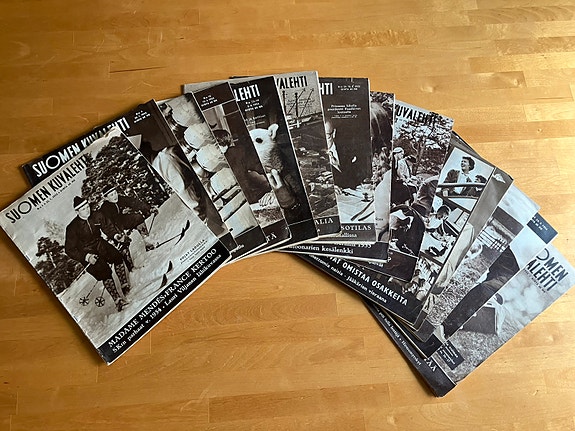 V. 1955 Suomen Kuvalehtiä syntymäpäivälahjaksi