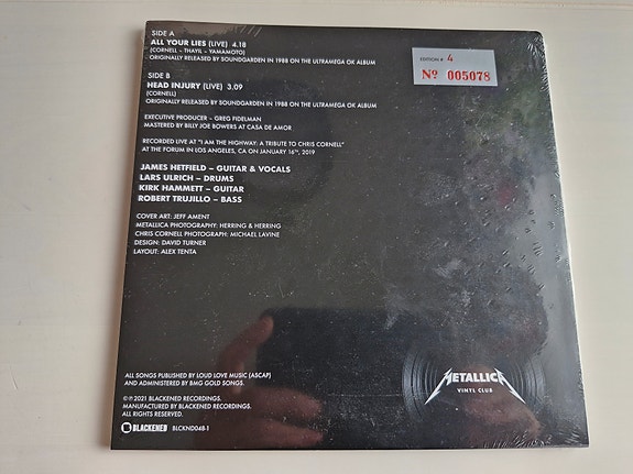 Metallica Vinyl Clubin levyjä