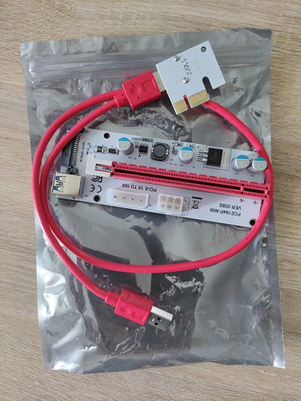 PCI-E riser 1x to 16x