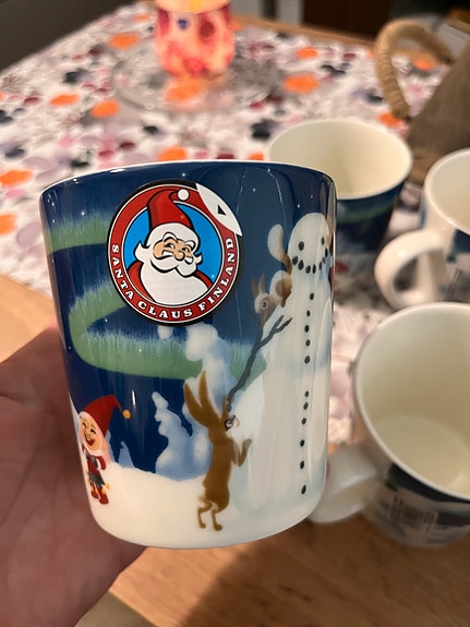 Arabia Santa Claus Lumiukko muki 6kpl
