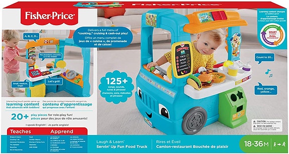 UUSI Fisher-Price Leikkikeittiö Foodtruck kehittävä lelu