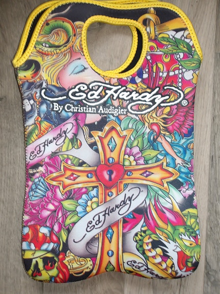 Bon Ed Hardy Designs neopreeni 2 pullon / eväiden matka kassi laukku
