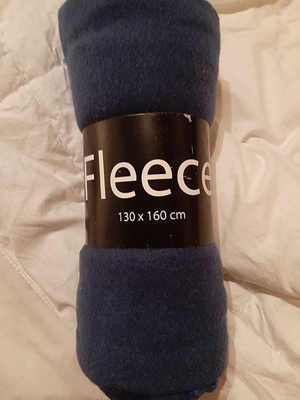 Sininen fleece huopa