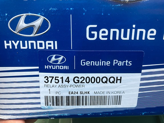 Hyundai Ioniq/Kia Niro Hybrid Relerasia 37514 G2000QQH