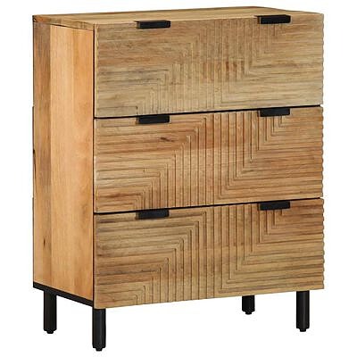 vidaXL Senkki Ruskea 60x33x75 cm Massiivipuu Mango(sku4017723