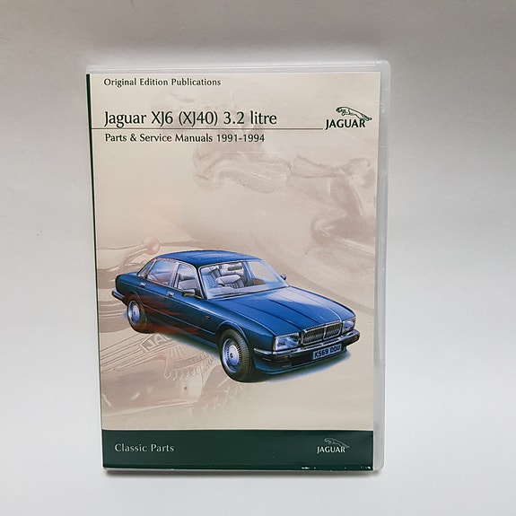 Jaguar XJ6 (XJ40) 3.2 litre Parts & Service manuals 1991-1994 Cd-rom
