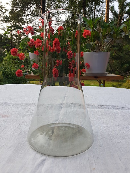 Kaksinokka kaadin kirkas Iittala ja Timo Sarpaneva valmistus 1962-1964 signeraus