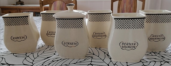 Arabia Verkko keittiöpurkit 6 kpl