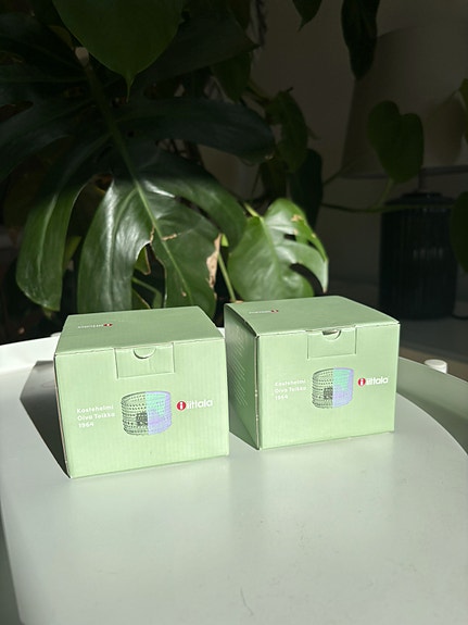 2 x Iittala kastehelmi kirkas