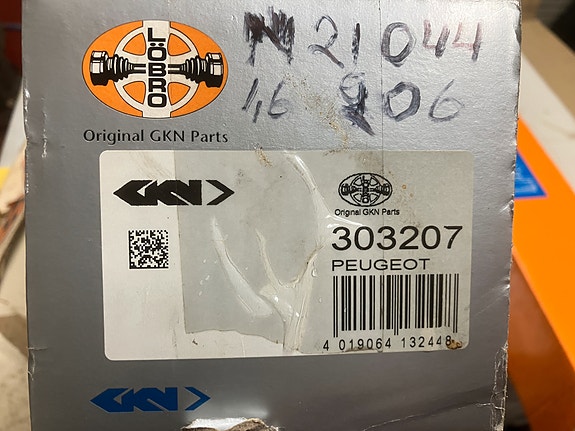 Peugeot 206/306/307 1.4/1.6 Oikea Vetoakseli Löbro 98-