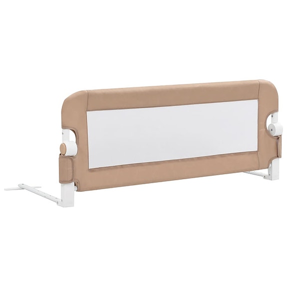 Turvalaita sänkyyn taupe 102x42 cm polyesteri