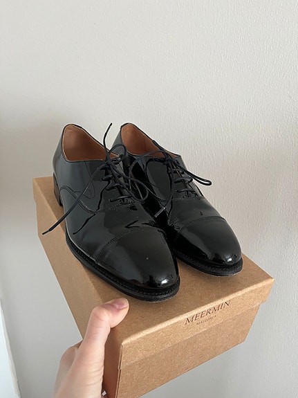 Meermin kiiltonahka kävelykengät