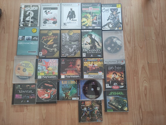 Pelit psone/ps2/ps3/pc
