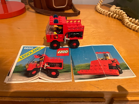 Vanha lego paloauto vuodelta 1978