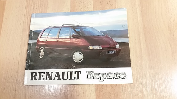 Renault Espace 1992 instruktionsbok