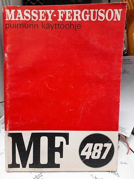 Massey Ferguson 487 Puimurin Käyttöohjekirja