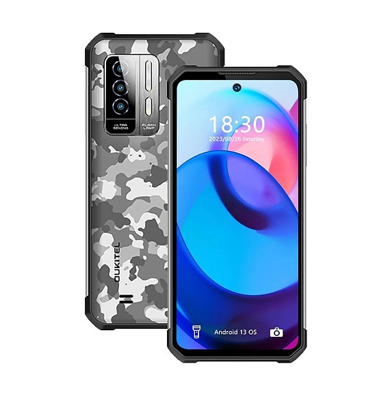 Oukitel WP27 -puhelin, 256/12 Gt, camo, Käytetty (Mallikappale), Takuu 24kk
